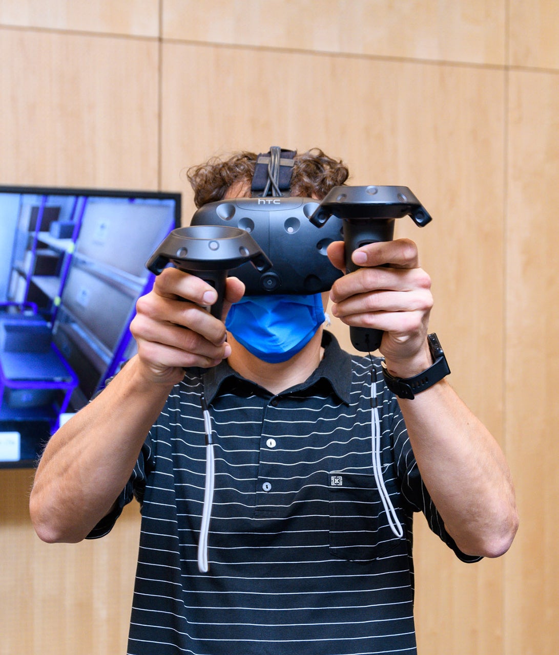 Virtual Reality Brille im Einsatz