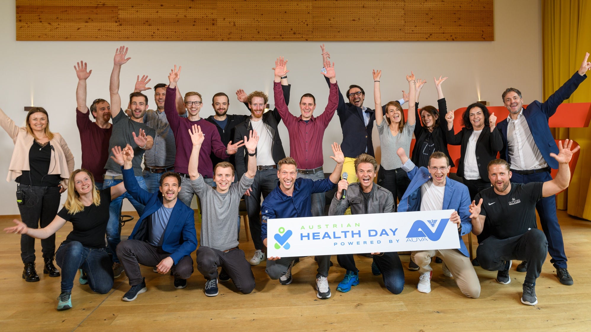 Gruppenbild aller Mitwirkenden des Austrian Health Day 2022