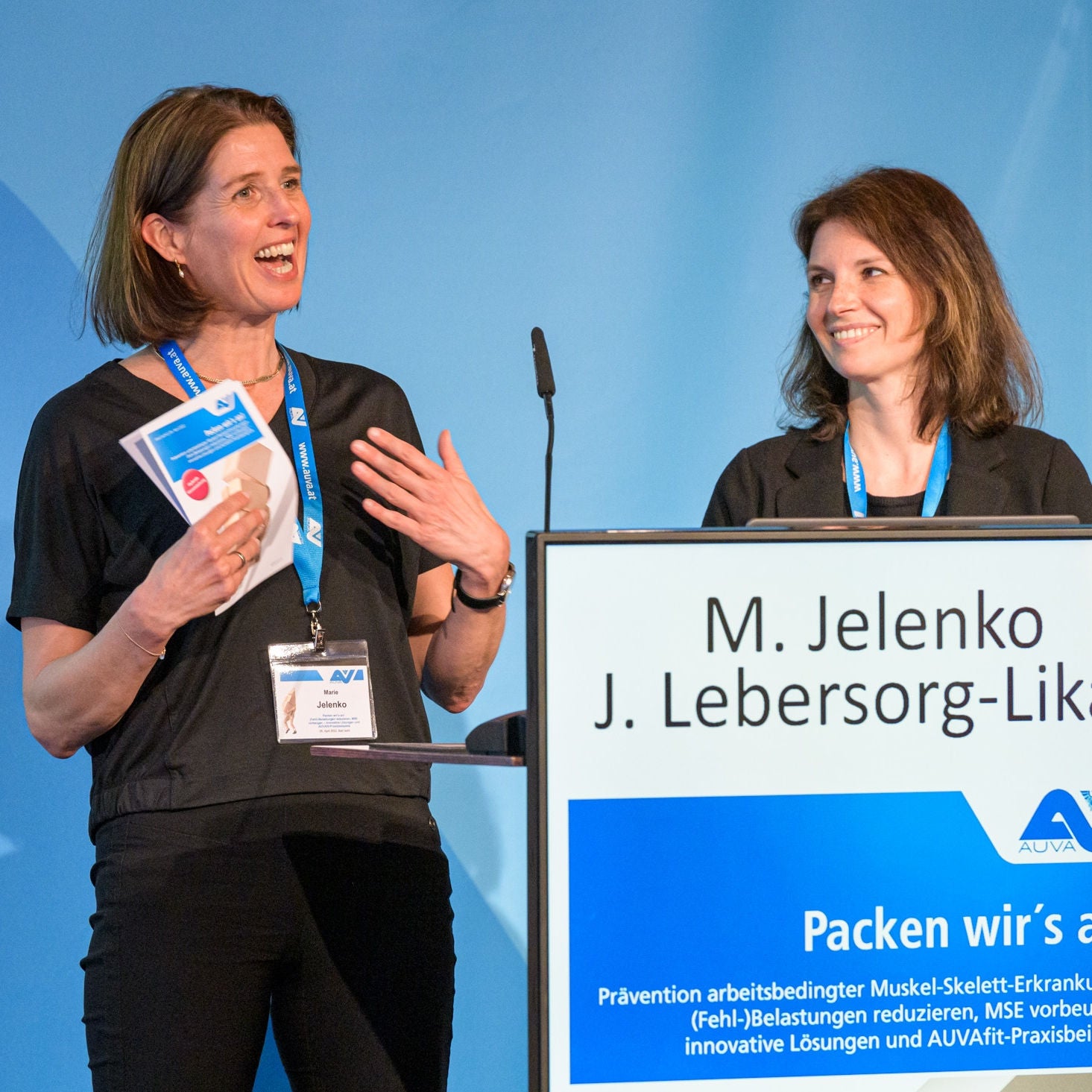 Dr. Marie Jelenko (li.), Mag. Julia Lebersorg-Likar