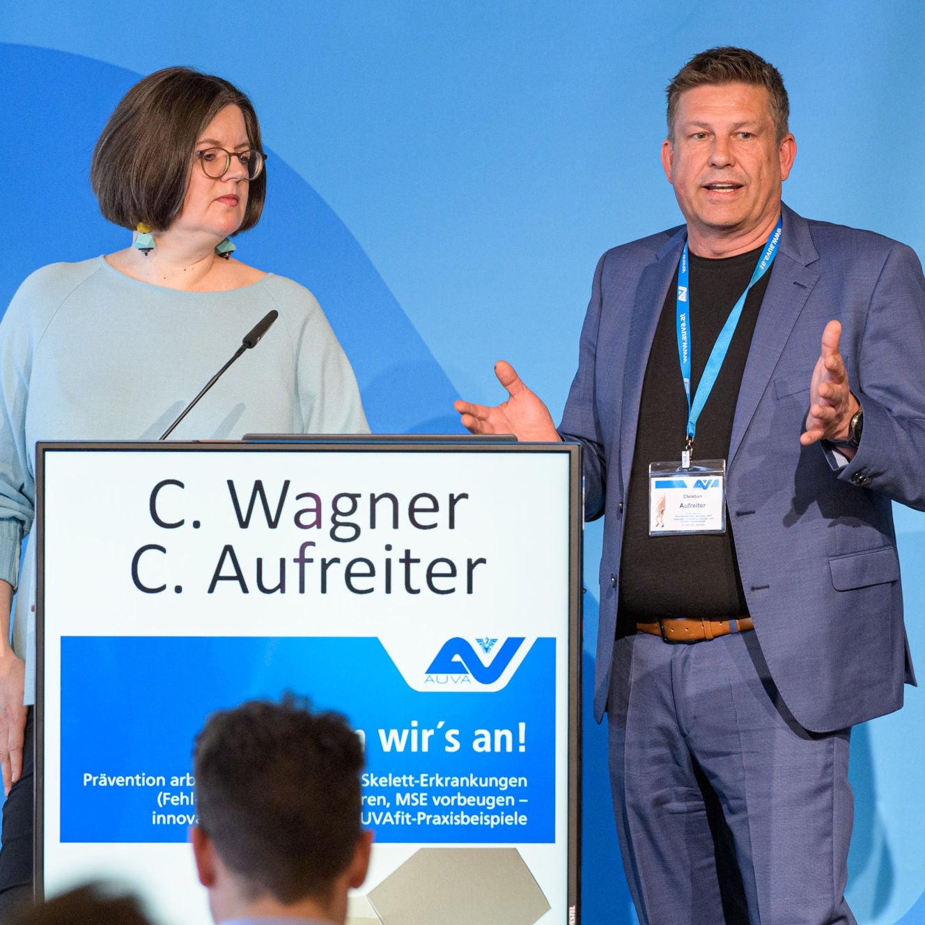 Christine Wagner (li.), Christian Aufreiter