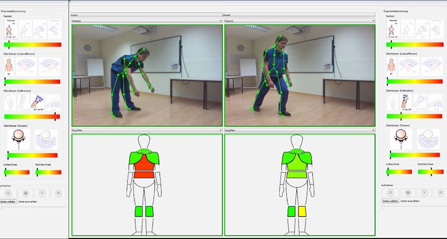 Ergonomie-Echtzeit-Visualisierungssystem