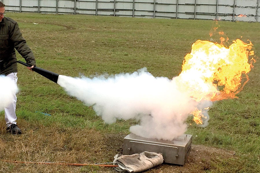Feuerlöschtraining