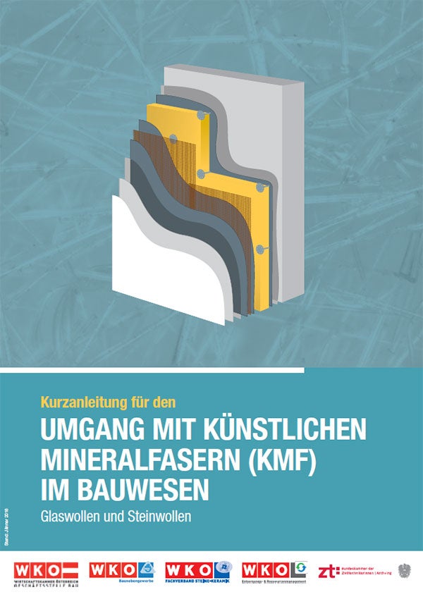 Folder zum Umgang mit KMF auf Baustellen