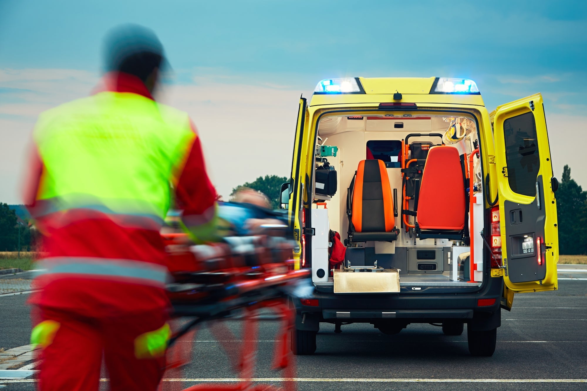 Rettungswagen im Einsatz