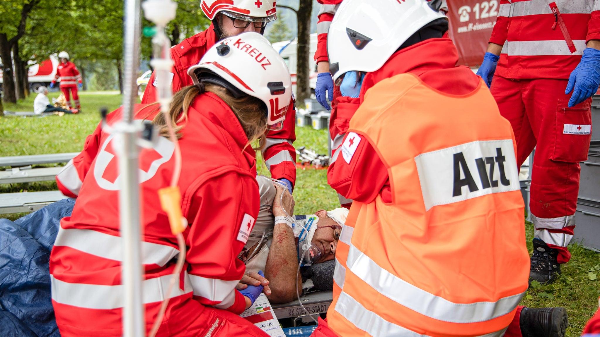Rettungsteam im Einsatz