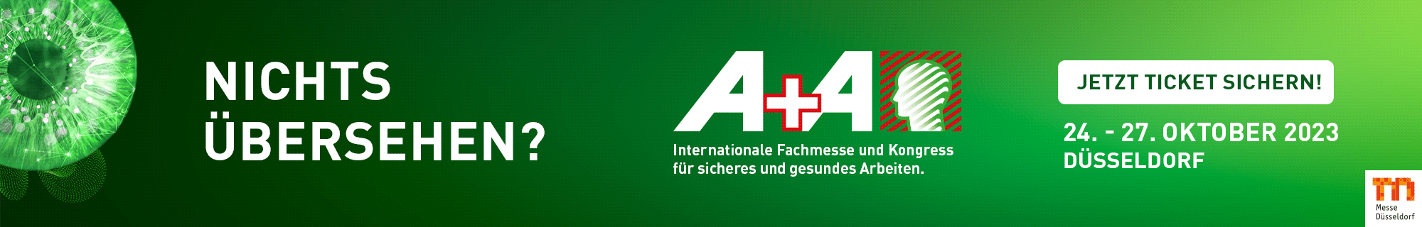 Banner A+A Messe Düsseldorf
