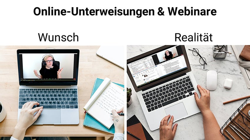 Wunsch und Realität von Online-Veranstaltungen