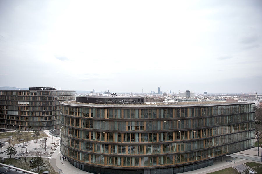 Canaletto-Blick vom Dach des Erste Campus