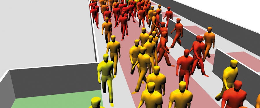 Abbildung: 3-D-Visualisierung einer Simulation
