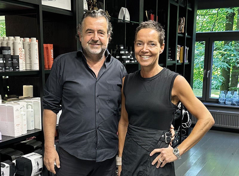 Marco und Barbara Inmann in ihrem Frisiersalon