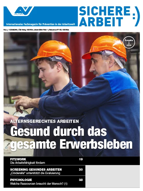 Sichere Arbeit Ausgabe 5 2016