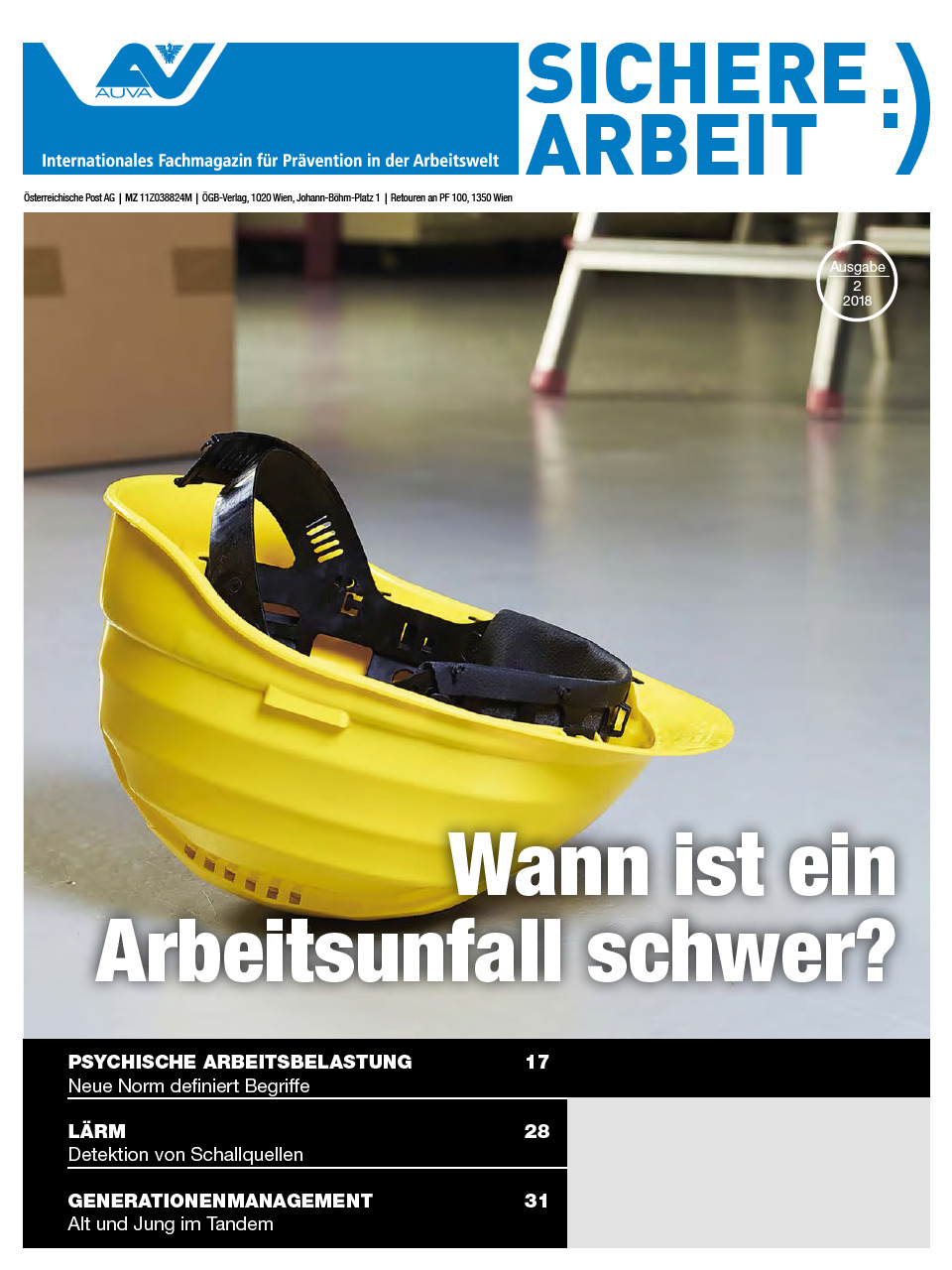 Sichere Arbeit Ausgabe 2 2018