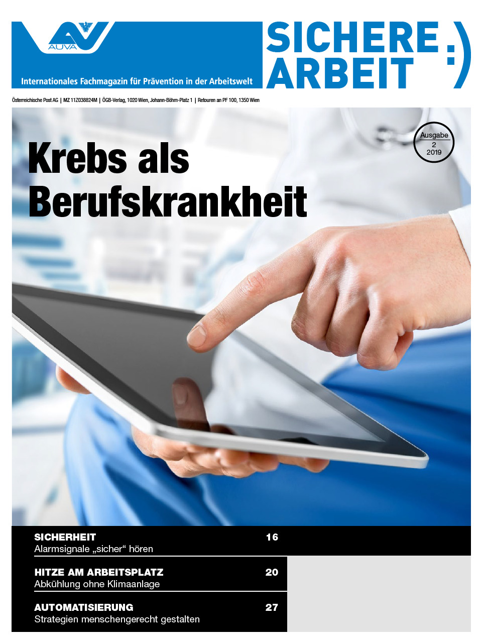 Sichere Arbeit Ausgabe 2 2019