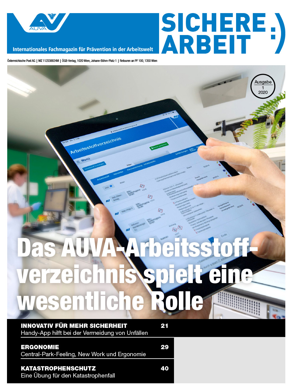 Sichere Arbeit Ausgabe 1 2020