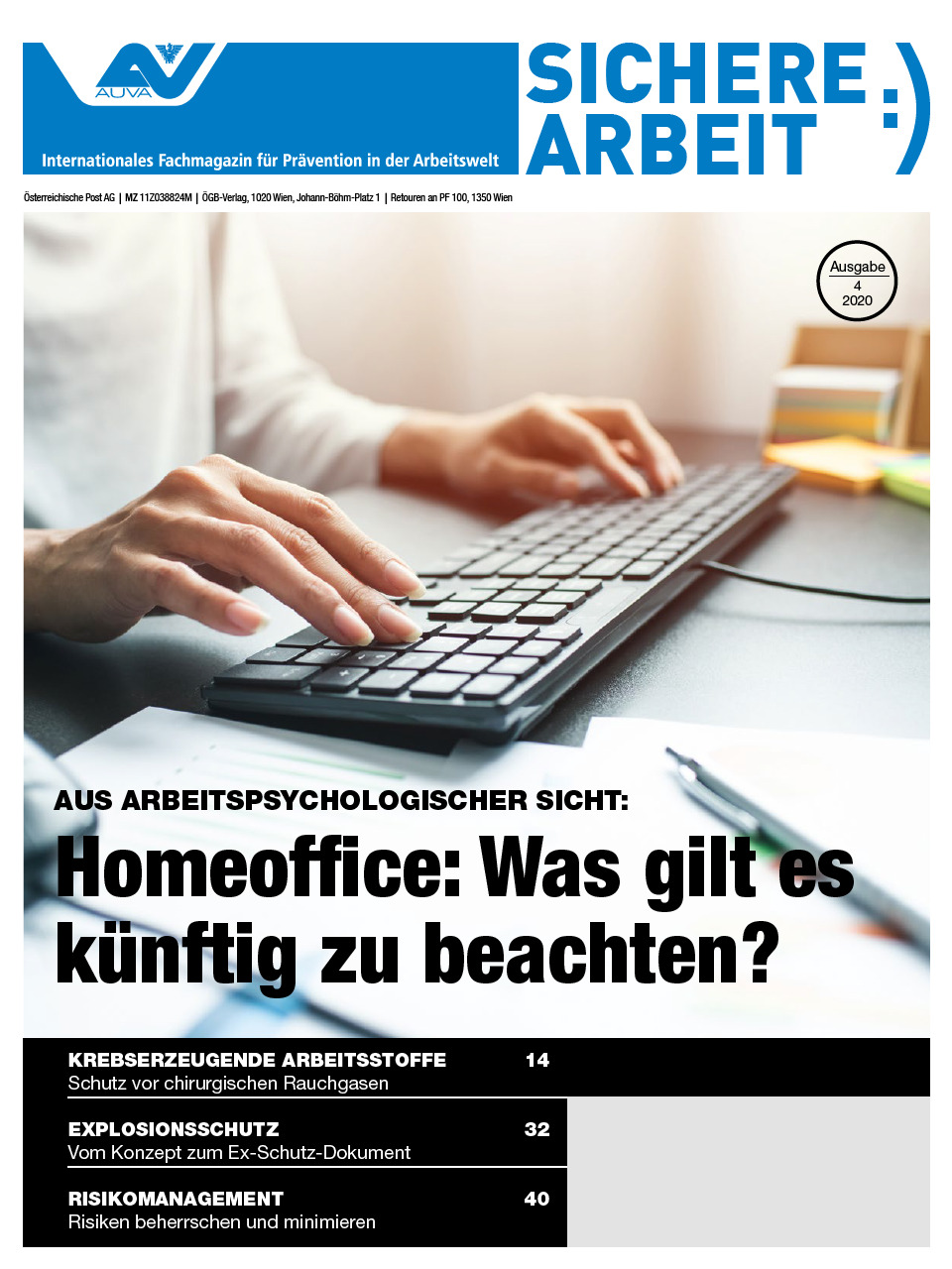 Sichere Arbeit Ausgabe 4 2020