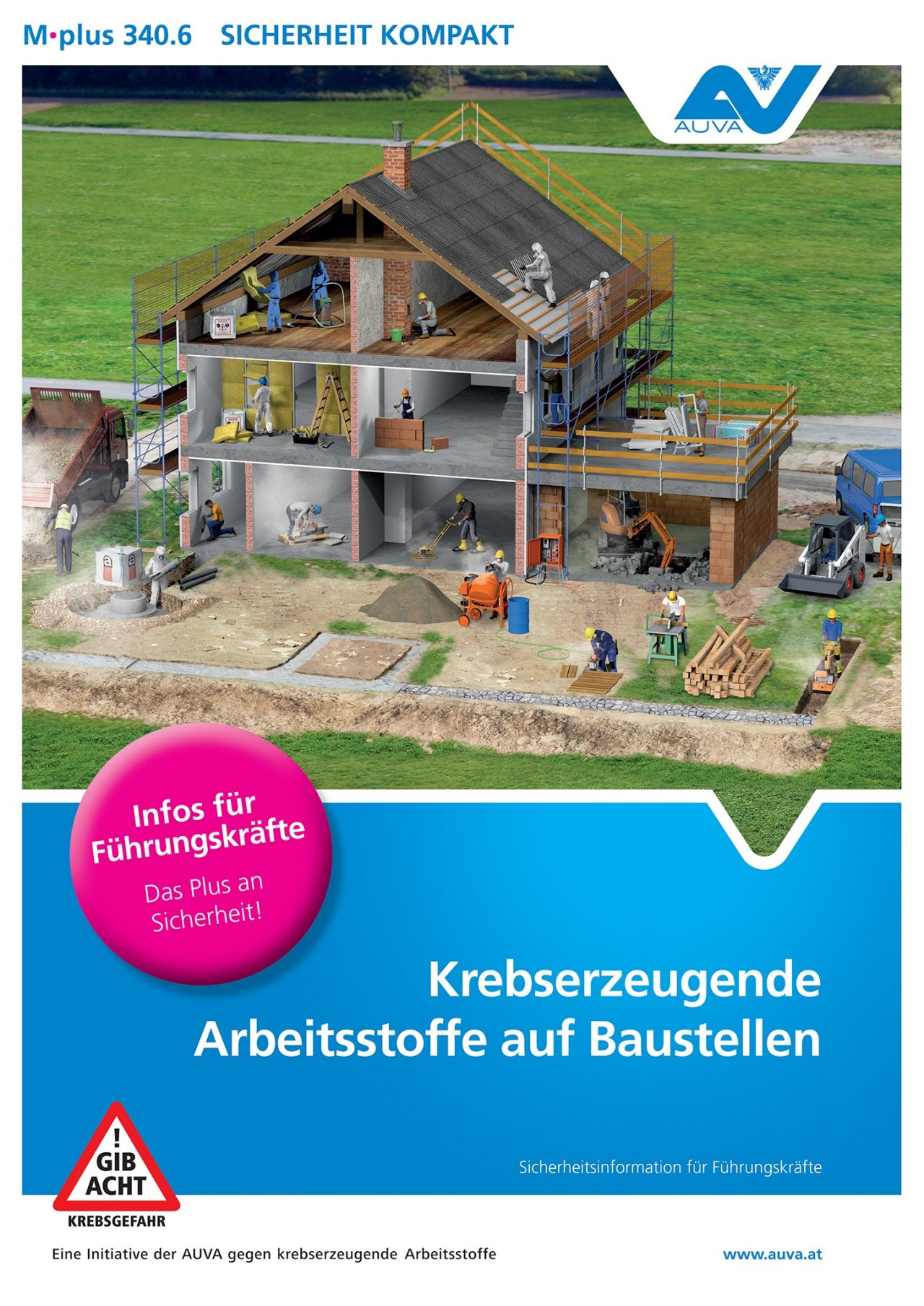 Merkblatt.plus 340.6 „Krebserzeugende Arbeitsstoffe auf Baustellen“