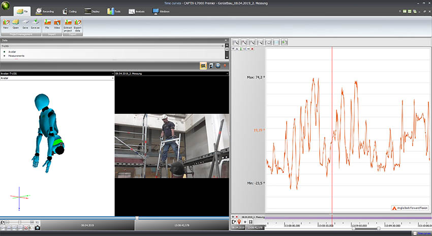 Screenshot der Software „CAPTIV L7000“